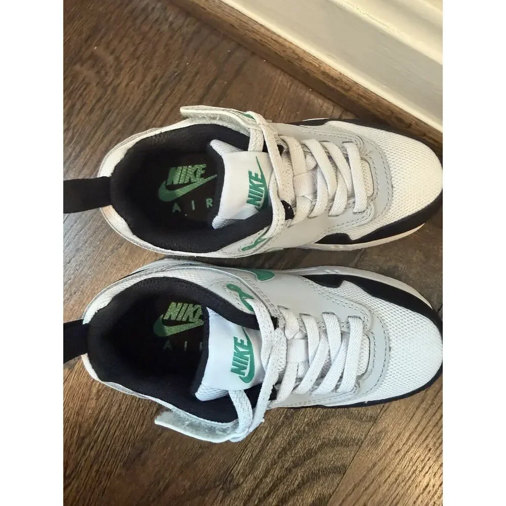 Nike AIR MAX 1 EASYON PS 'BLACK STADIUM GREEN' Little Kids Sz 9c NEW